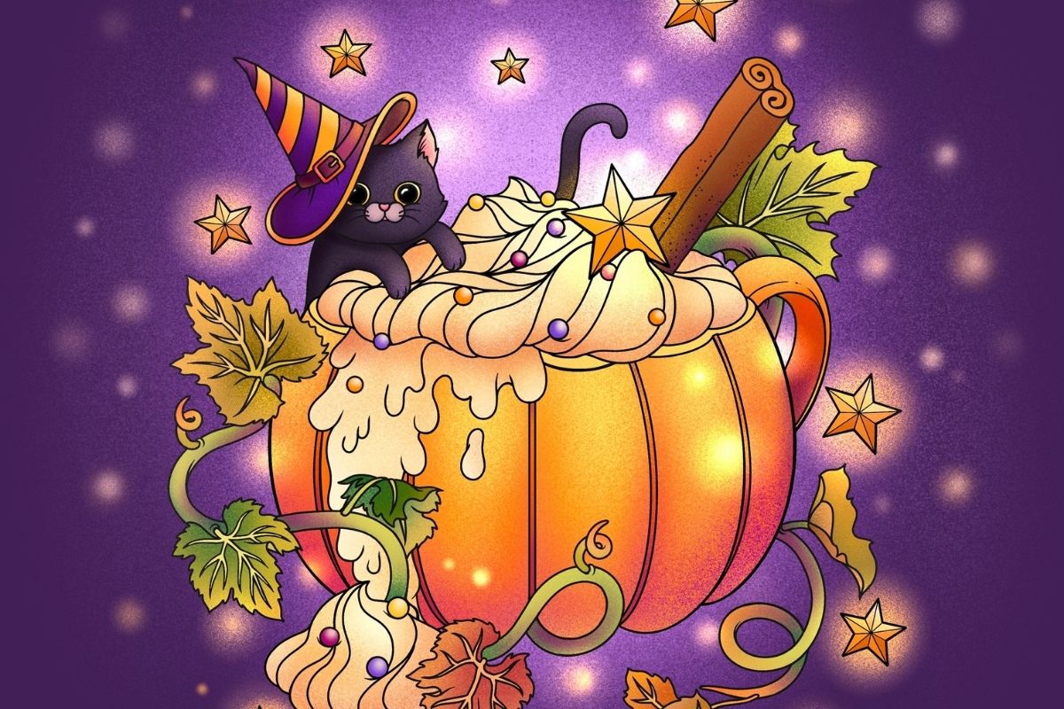 Halloween Kitty Tutorial for Procreate (Default Brushes)